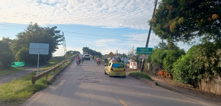 Cierre temporal del puente de la Doctrina que conecta Lorica, San Bernardo y Moñitos: Del 13 al 14 de noviembre