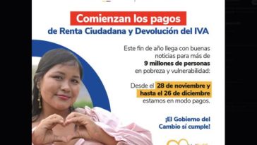 Renta Ciudadana: noviembre y diciembre