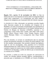 Corte Suprema de Justicia abrió investigación formal contra la congresista Karen Manrique por escándalo de corrupción en UNGRD