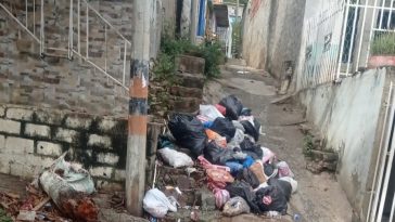 Denuncian acumulación de basura en San Pablo por una chatarra que impide el paso de camión de Atesa