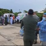 El traslado de pacientes por vía aérea ha sido una constante este año durante el invierno, ya que las vías de acceso han estado intransitables.