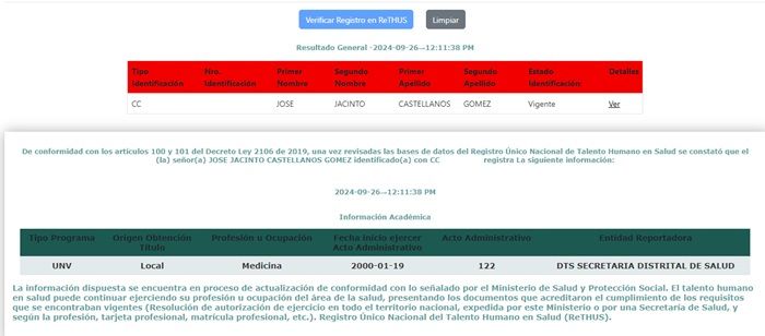 Dermatólogo trabajó varios años en la Clínica Casanare sin haber terminado estudios de especialización