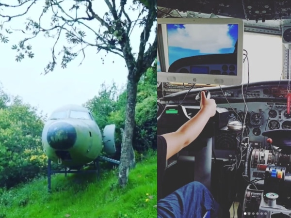 Este es el avión donde te puedes hospedar en Colombia; tiene cabina original