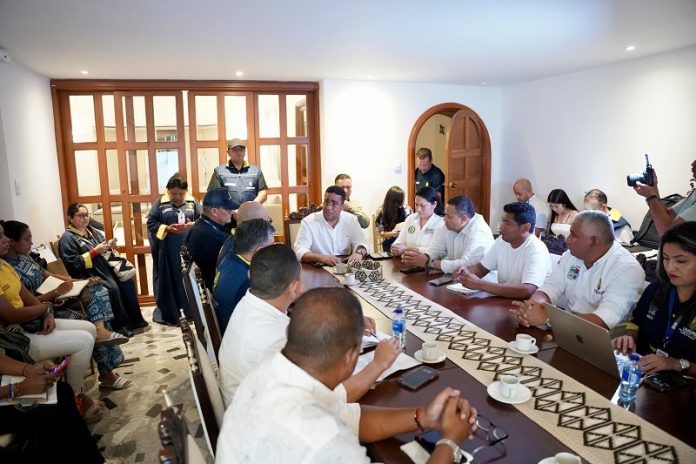 Este martes se instaló un Puesto de Mando Unificado PMU para buscar solución a la crisis de la comunidad por las inundaciones.