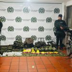 Hombres armados abandonaron material de intendencia en La Argentina, Huila