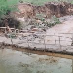 Inicia reconstrucción de puente afectado por las lluvias en Rivera 