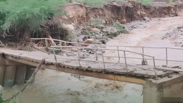 Inicia reconstrucción de puente afectado por las lluvias en Rivera 