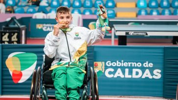 Juan Esteban García consigue la primera medalla paralímpica para Caldas en los Juegos Nacionales Juveniles