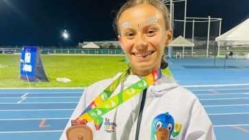 Natalia Hoyos brilló en el debut caldense del atletismo en los Juegos Nacionales Juveniles