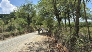 Pavimentación del tramo vial Arma – La Pintada en Aguadas finalizará en el primer trimestre de 2025