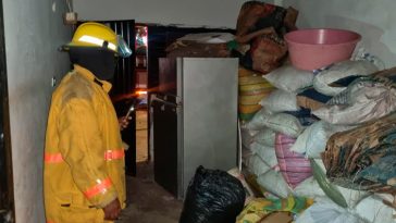 Tras explosión Incautaron más de 25 sacos con pólvora negra