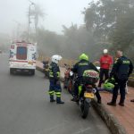 Un motociclista se accidentó en Bellas Artes