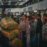 Pasajeros en el Terminal de Transporte de Bogotá