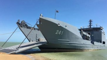 Buque de la Armada Nacional rumbo a la Alta Guajira.