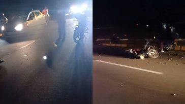 Accidente de motociclistas en la vía Montería-Cereté deja dos heridos