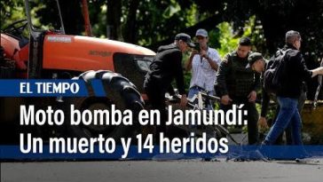 Atención: murió uno de los 14 heridos por moto bomba en Jamundí; era patrullero de la Policía