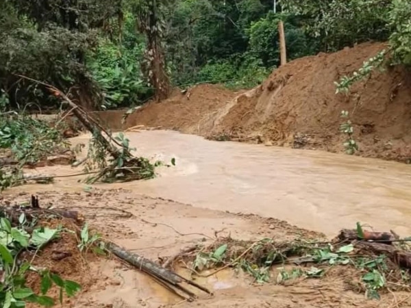 Avalancha en el sector El Hondito, corregimiento de Santa Rosa, en Policarpa, dejó varias casas afectadas y árboles caídos