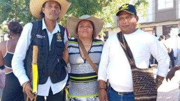 Dailer Medina, Erika Martínez y Alberto Armenta líderes de los cabildos Zenu del Cesar y La Guajira.