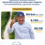 Convenios solidarios por $9.118 millones para mejorar 84 kilómetros de vías rurales en Casanare