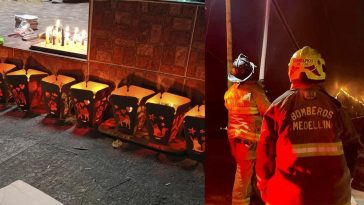 Dos personas quemadas y nueve incendios: el balance de la primera noche de velitas en Medellín