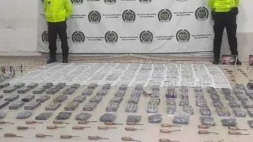 En el Área Metropolitana de Montería han incautado 403 kilos de pólvora