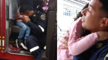 Entre lágrimas se desarrolló el emotivo encuentro entre los bomberos de Cali y Briana, la joven que sobrevivió a la tragedia en el barrio El Guabal