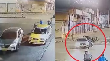 Impactante video muestra accidente en Bucaramanga: conductor se da a la fuga