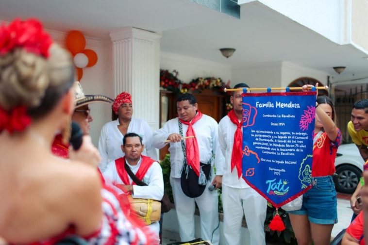 La reina Tatiana con su ‘Legado bacano’ rindió homenajes a cumbiambas tradicionales del Carnaval