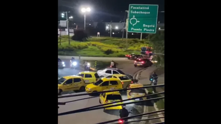 Protesta de taxistas en Madrid: Bloqueadas vías de acceso a la ciudad