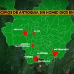 Siete municipios de Antioquia no registran ningún homicidio en 2024