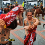 Un reto de intercambio de camisetas entre hinchas de Deportivo Pasto y Millonarios que terminó en agresión