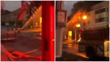 Video: voraz incendio destruyó dos bodegas en Girardota, Antioquia; emergencia fue atendida por bomberos de cuatro municipios