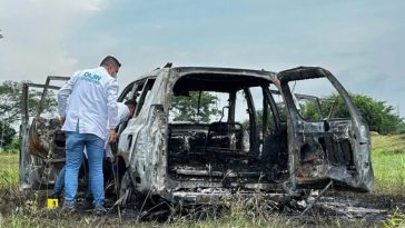 Ya entregaron los cuatro cuerpos calcinados en El Cerrito, Montería