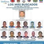 ¡Atención! Lanzan el cartel de los más buscados del Clan del Golfo en Córdoba