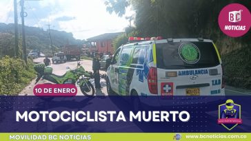 Accidente de tránsito en la vía Manizales – Chinchiná dejó un motociclista muerto