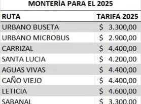 Bárbaros: Metrosinú subió 300 pesos de un solo totazo