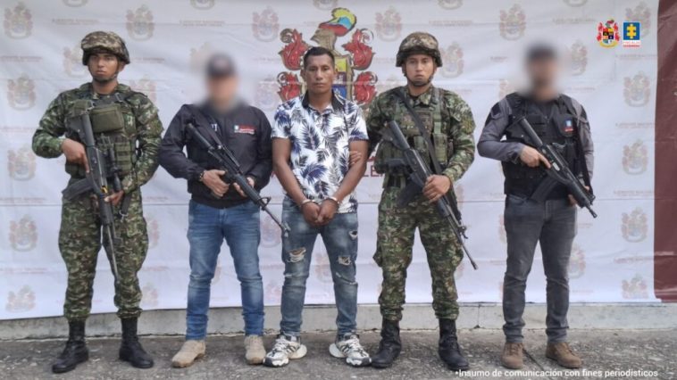 Capturado ‘Stiven’, presunto cabecilla de grupo armado en el occidente del Huila