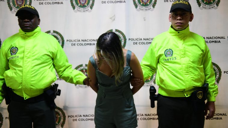 Capturada por robo en banco de La Estrella.