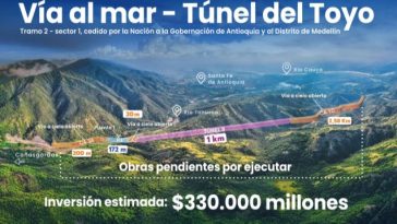 Comienzan obras en el tramo del túnel de El Toyo que fue cedido por el Gobierno Nacional