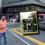 El primer auto que circuló en Cali se estrelló un año después de llegar a una tienda en el centro de la ciudad.