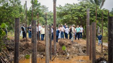 El puente número 10 se construye en Los Caribes de Hato Corozal, norte de Casanare