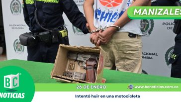 En Samaria capturaron a un hombre con un arma de fuego que intentó huir en una motocicleta