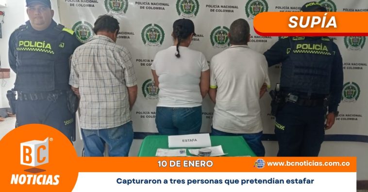 En Supía capturaron a tres personas que pretendían estafar con el juego de «La Bolita»