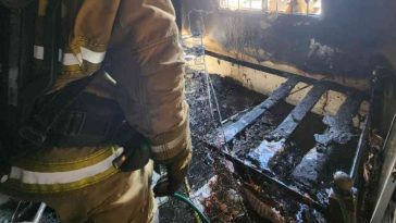 En el barrio San Joaquín se registró un incendio estructural