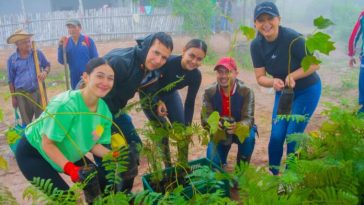 Exitosa jornada de reforestación en ecosistema estratégico de Tesalia 