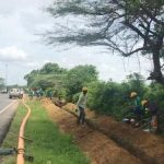 Trabajos de masificación de gas natural.