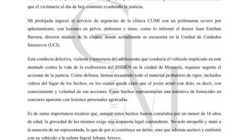 Gustavo Moreno asume la defensa del caso Ingrid Arroyo: exige celeridad