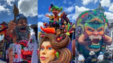 Impresionantes carrozas gigantes desfilaron en el Carnaval de Negros y Blancos cautivando a todos los asistentes