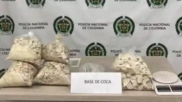 Incautación base de coca Cundinamarca