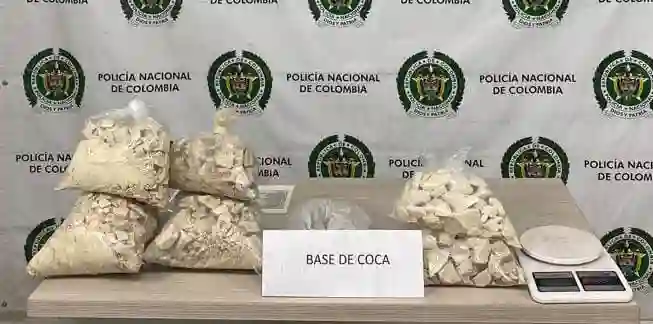 Incautación base de coca Cundinamarca